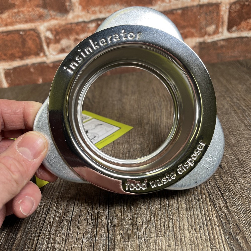 InSinkErator Polished Stainless Steel Sink Flange Quick Lock Design