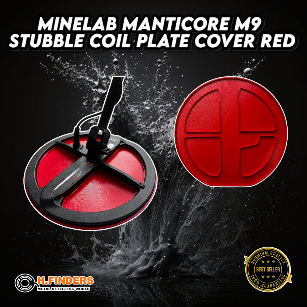 M9 Minelab Manticore Stubble Coil Plate Red