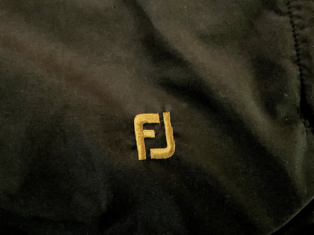 FootJoy Black Pull Over V Neck L/S Pullover Jacket Large Men's Hackberry Creek