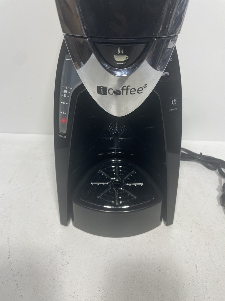 iCoffee RSS100-EXP SpinBrew Silver and Black Single Serve Coffee Brewer - Used