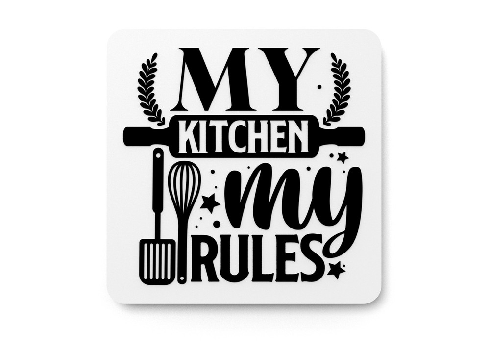 Bold 3D Printed My Kitchen Sign Wall Art – Durable PLA Sign for Restaurants