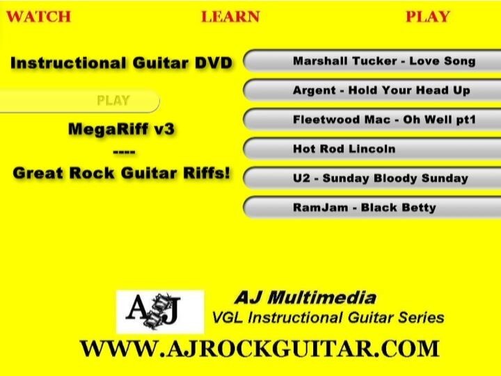 Custom Guitar Lessons, MegaRiff Compilation Vol.3