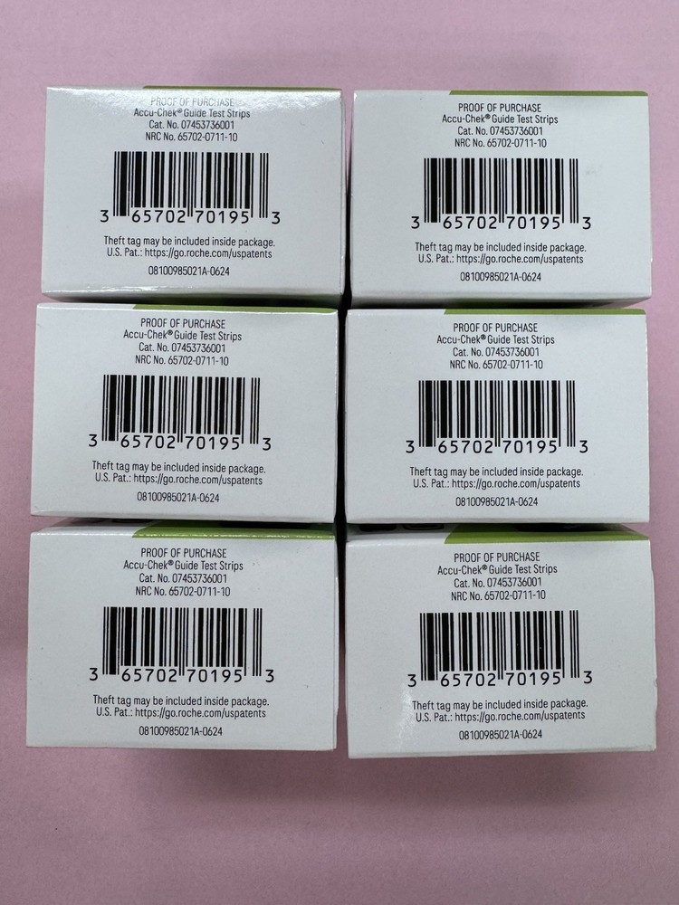 Accu-Chek Guide Test Strips 6 Boxes 🩸300 Count Diabetic Blood Glucose Testing
