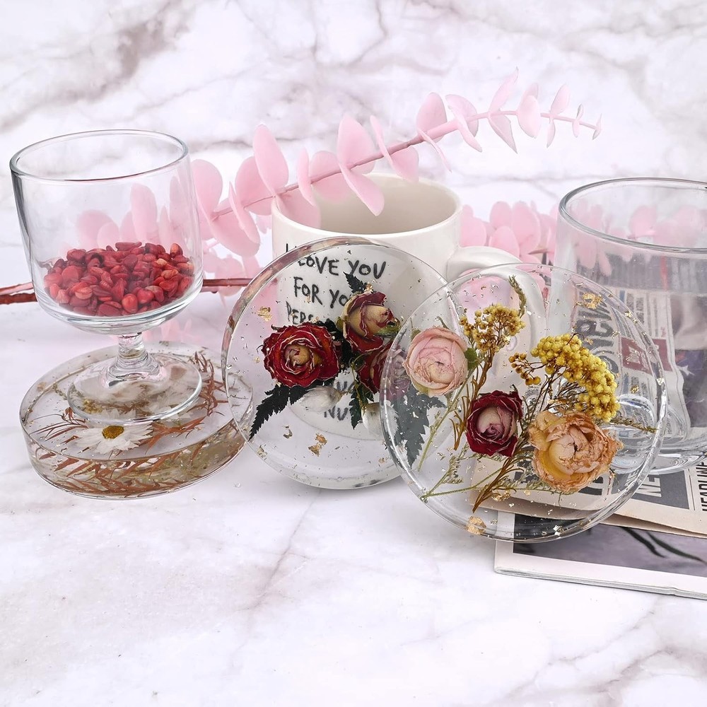 Round Coaster Resin Molds Silicone Deep