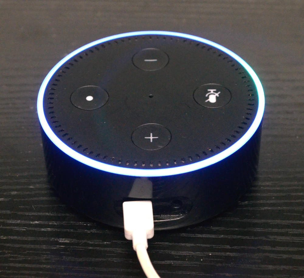 AMAZON ALEXA Echo Dot 2nd Generation-Operates-no wire included