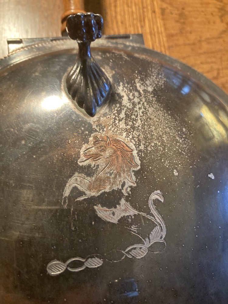 Sheffield Silver (silverplate) Bed Warmer Pan