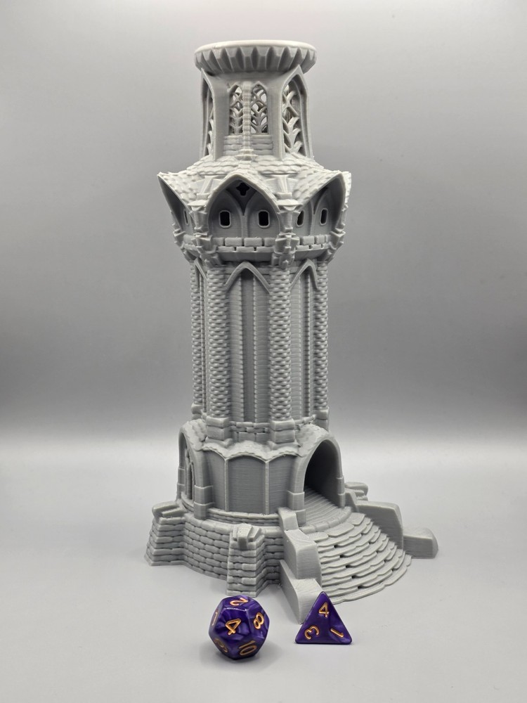 dice tower / dice roller tower / castle tower dice roller model RPG /dnd