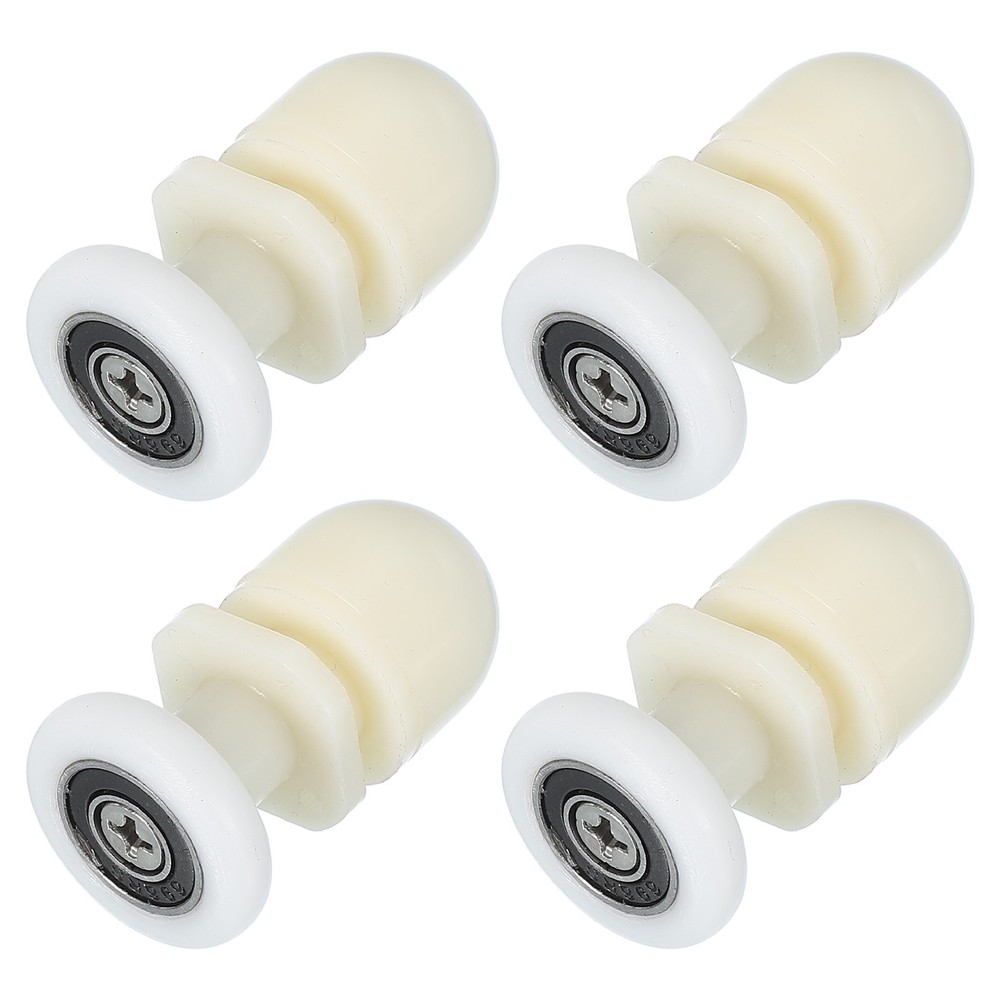 4 Pcs 23mm Shower Door Rollers Wheels Replacement White