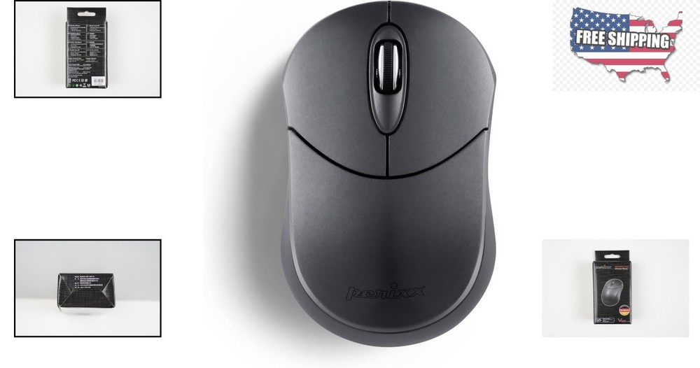 Ambidextrous Bluetooth Mouse with 1000 DPI - Portable Design for Modern Users