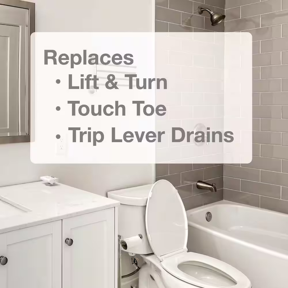 EZ Drain Bathtub Drain Stopper in Chrome