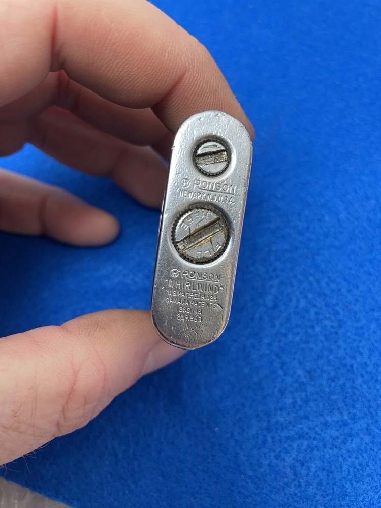 RONSON WHIRLWIND LIGHTER w/ ETCHINGS (PRO AND AMATUER)