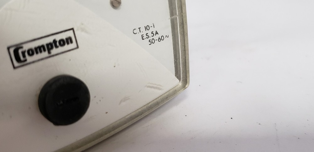 CROMPTON 016-02AA-LSNT PANEL METER, 0-50 A-C AMPERES, NNB