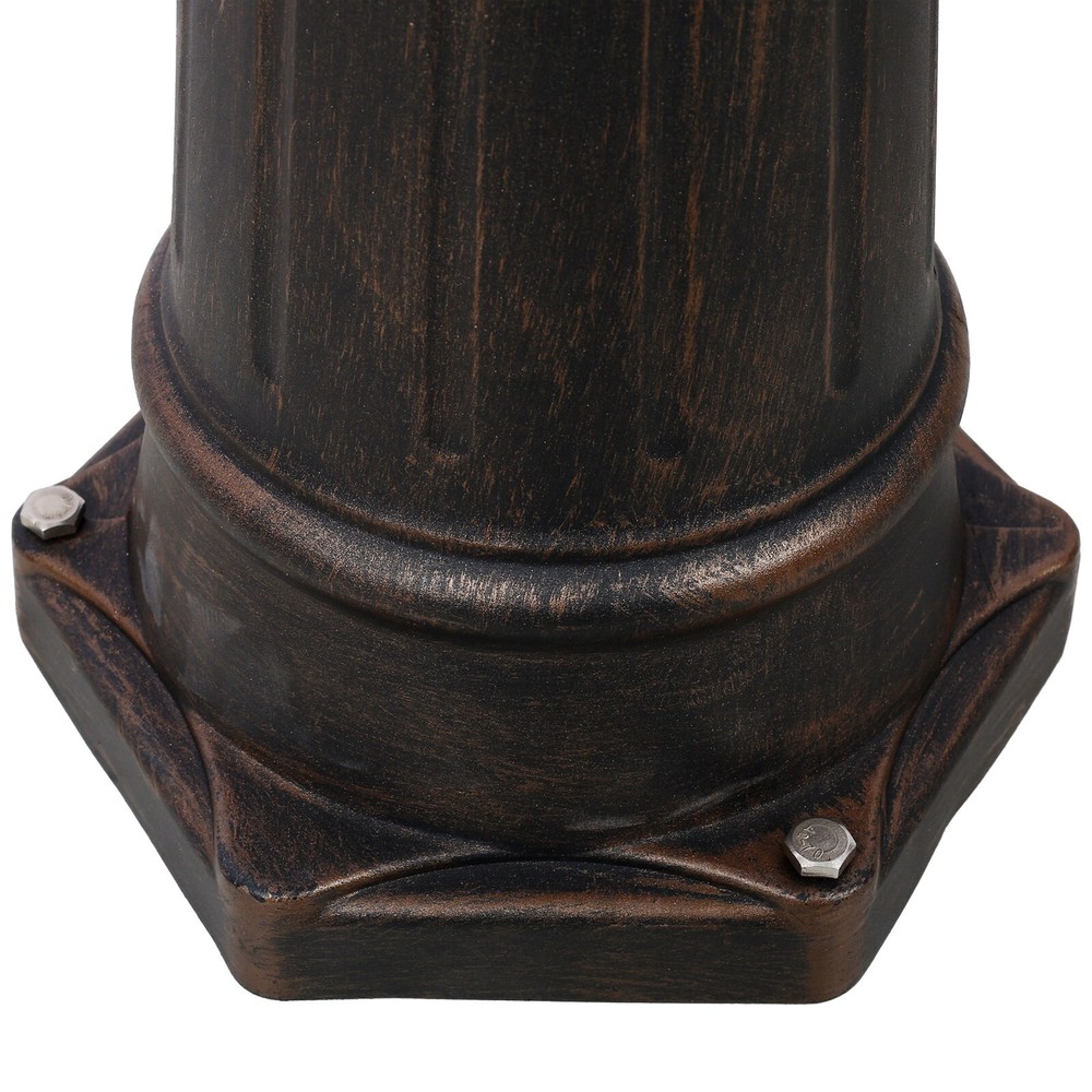 Mailbox/Post Light Combination Kit, Heavy Duty Cast Aluminum Mail Box, Modern