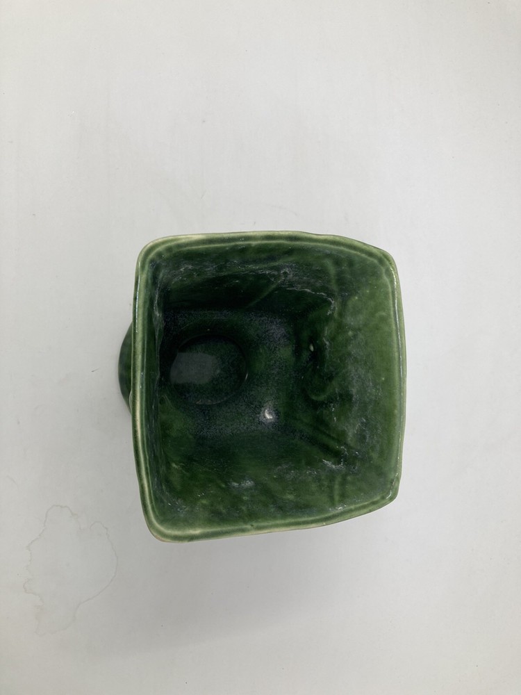 Green Vimtage 5-1/4 inch planter