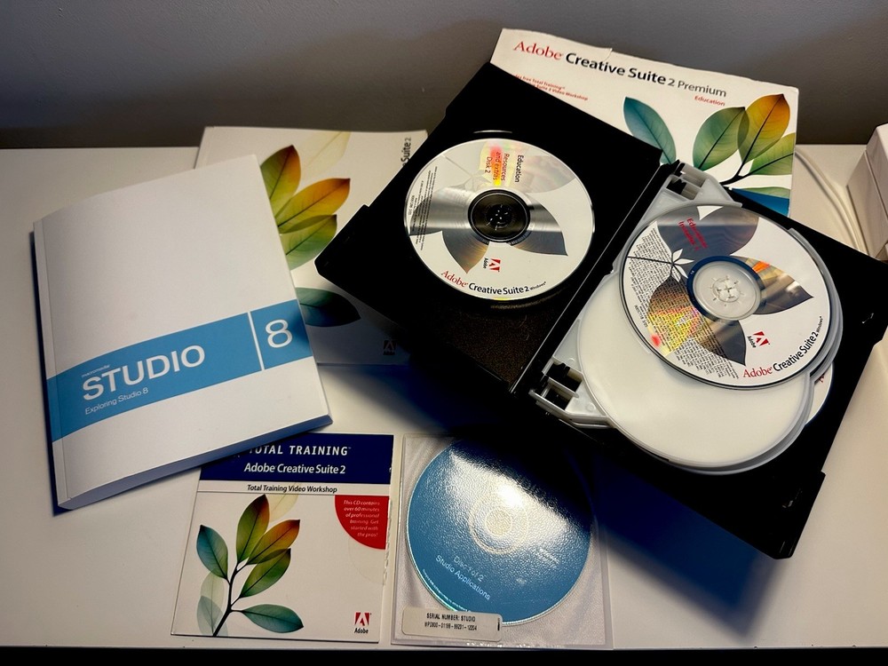 Adobe Creative Suite 2 Premium Macromedia STUDIO 8 Adobe Web Bundle For PC