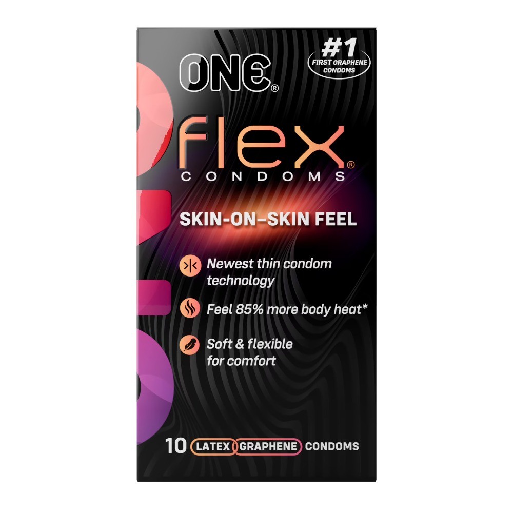 ONE® Flex™ Condoms -Ultra-Thin, Flexible, Strong, 10-Count