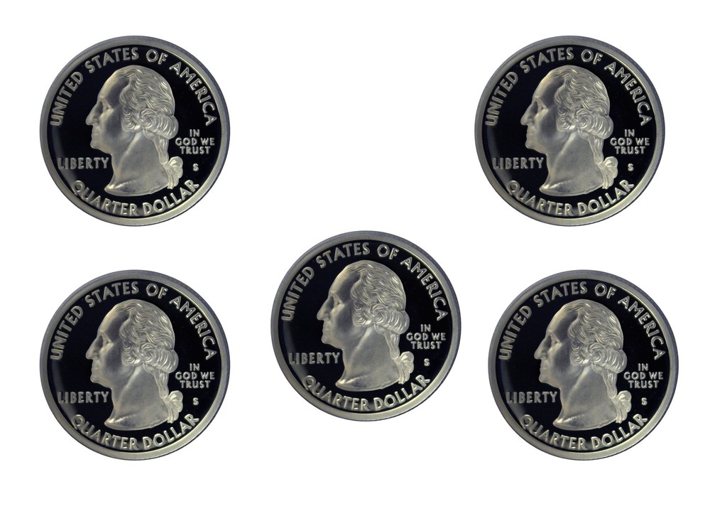 2006 -S State Quarter Proof Year set DCAM (Clad) Coins only