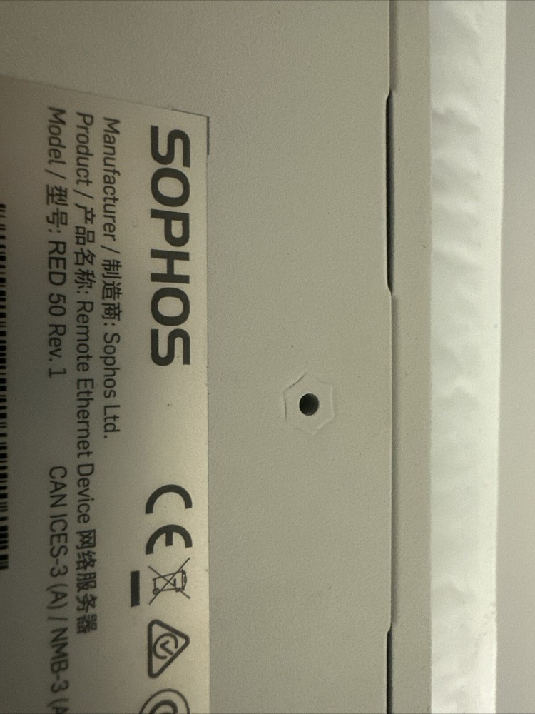 SOPHOS RED 50 Rev 1 Remote Ethernet