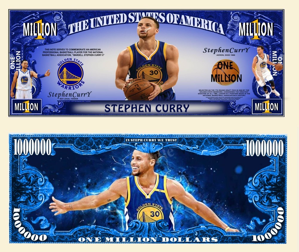 OUR STEPHEN CURRY NOVELTY NOTE  (25 Bills)