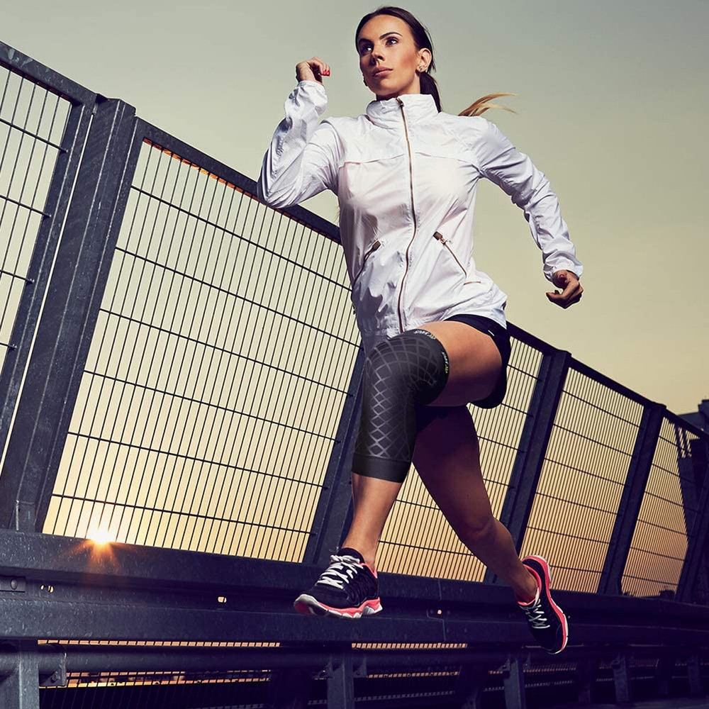 Spark Kinetic Knee Sleeve - Compression Support with Embedded Kinesiology Tape