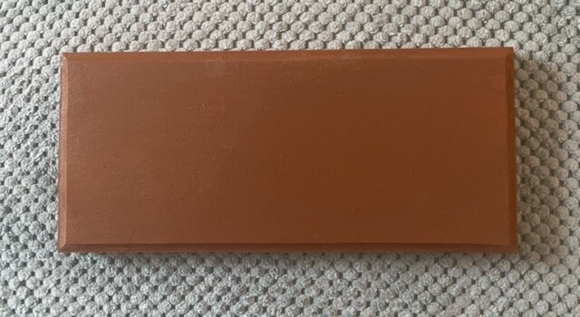 Rectangle    5 X 7  Chestnut Stained Pine Plaque  with Wall hanger