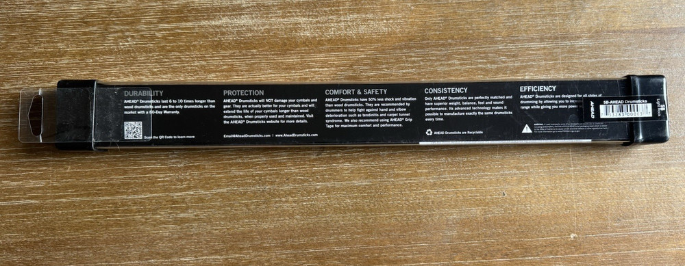 Ahead 5B Light Rock Drumsticks Pair New