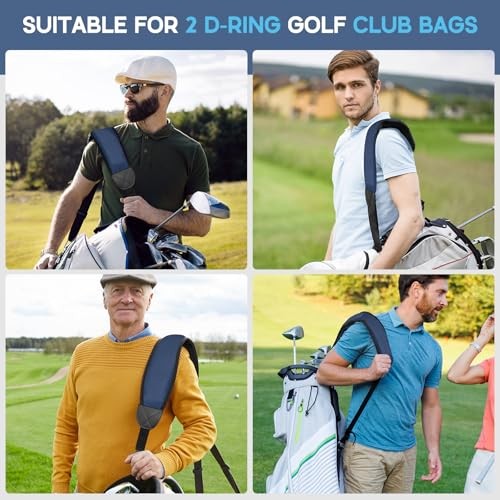 Golf Bag Strap Replacement Golf Bag Shoulder Strap Single Padded Shoulder Blue