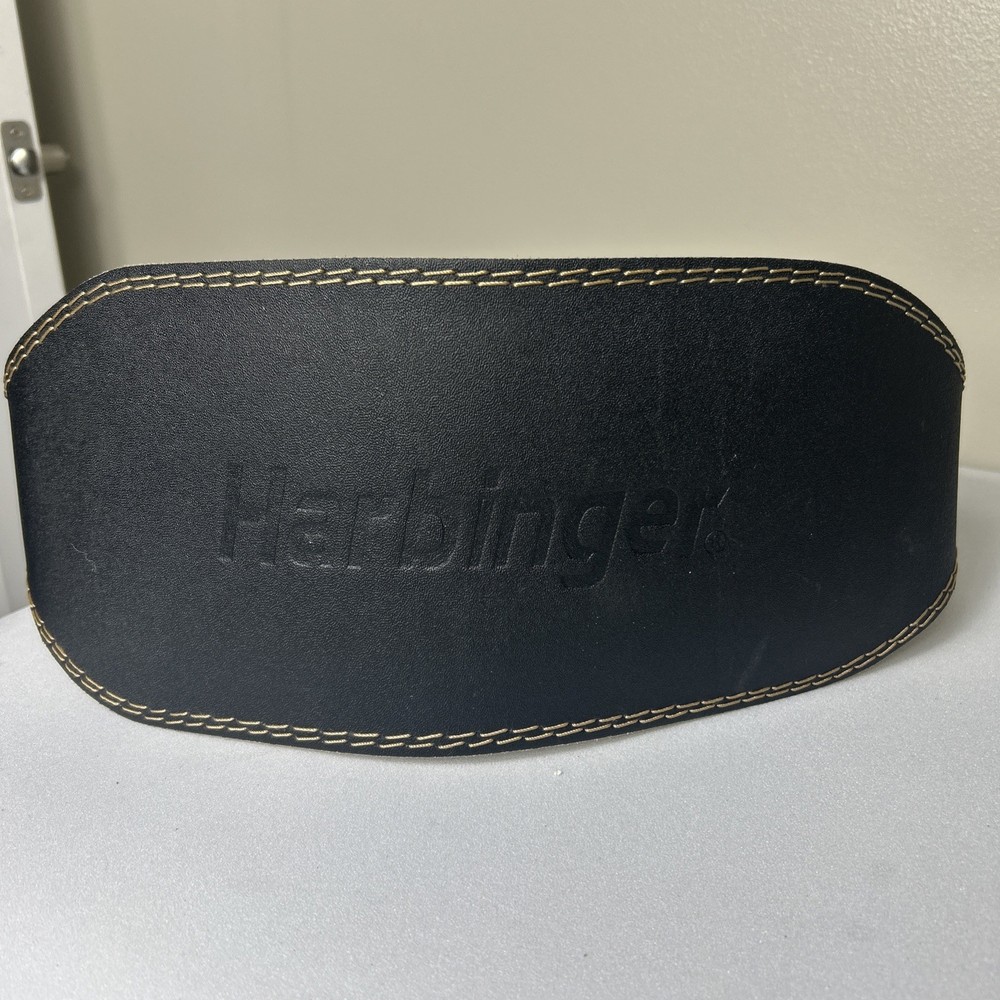 Harbinger 6" Padded Leather Weight Lifting Belt Size Medium
