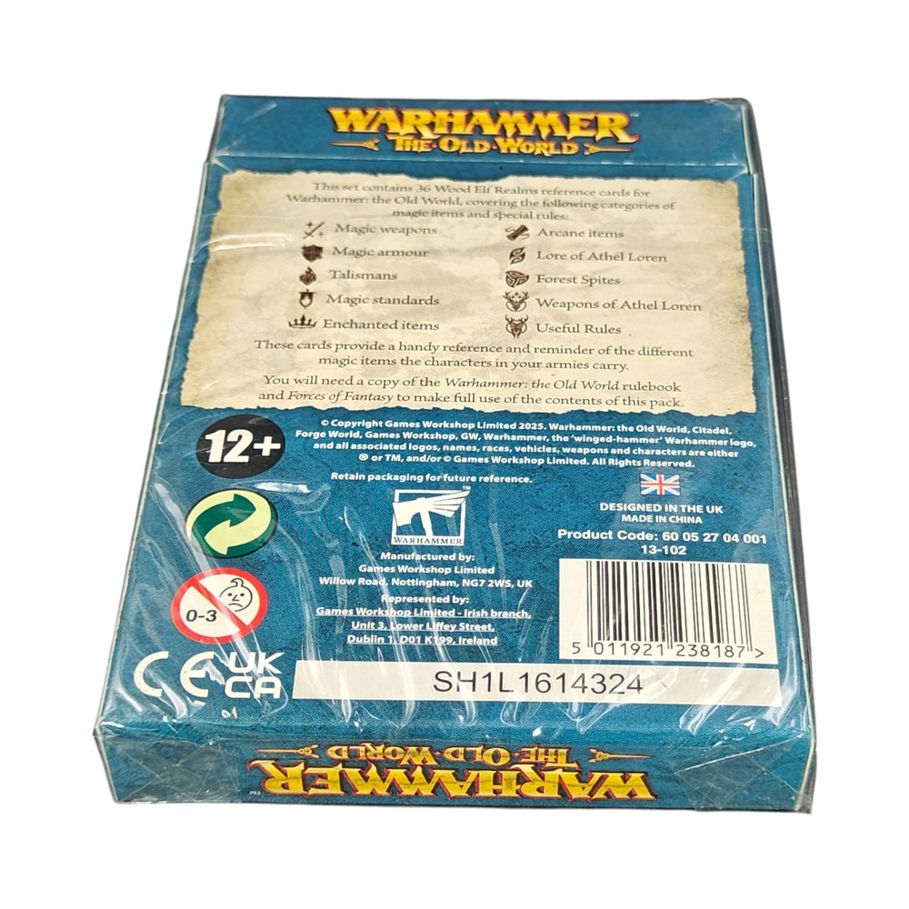 Wood Elf Realms Reference Card Pack Sealed Warhammer Old World