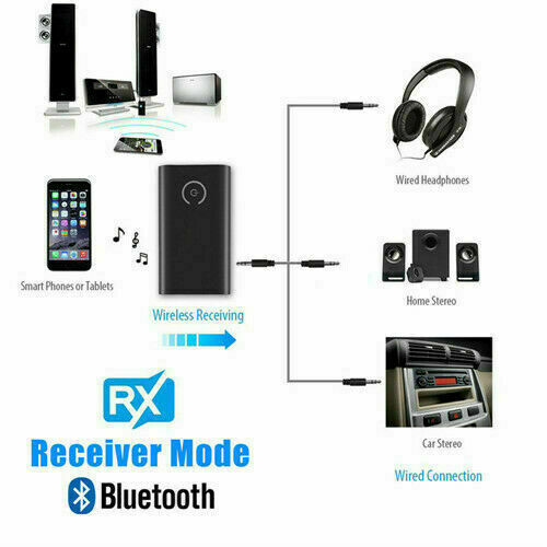 5.0 Bluetooth Transmitter Receiver Wireless 2 in 1 Audio 3.5mm Jack Aux Adapter