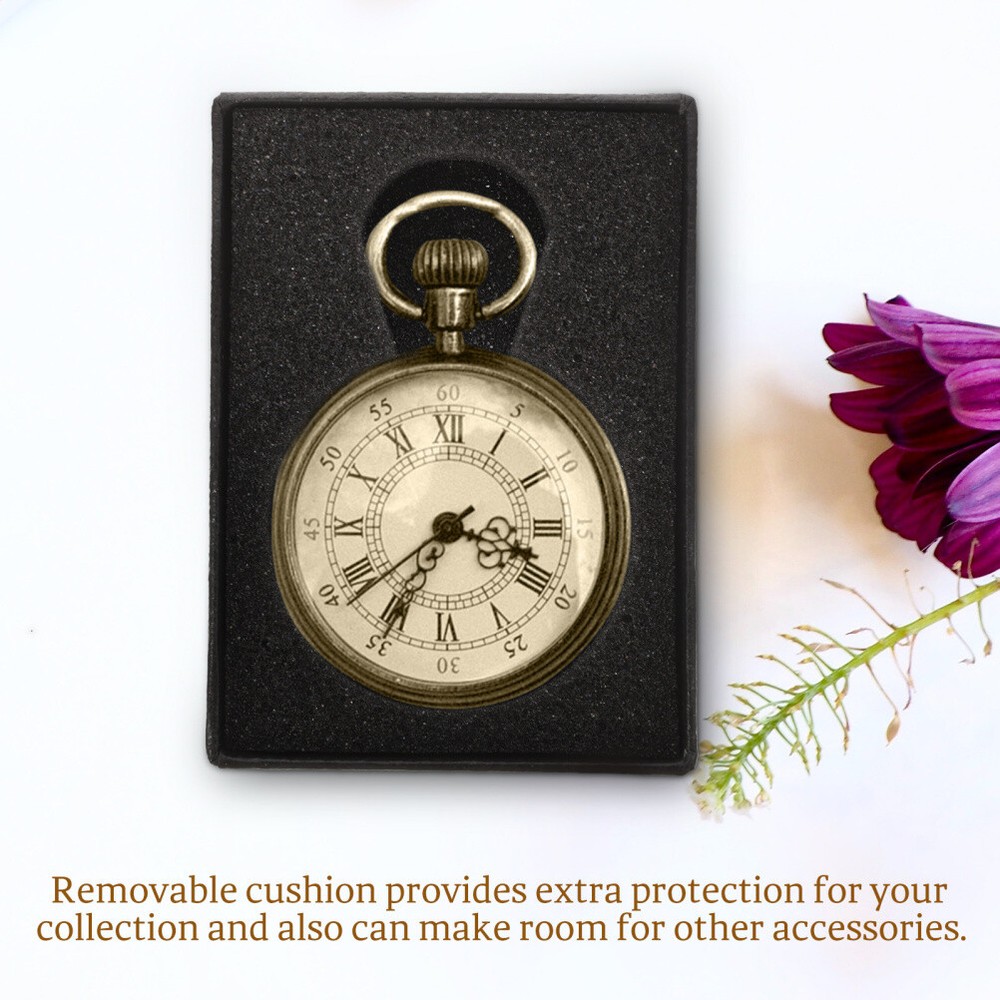 Pocket Watch Organizer Case 4-Piece Storage Box Set