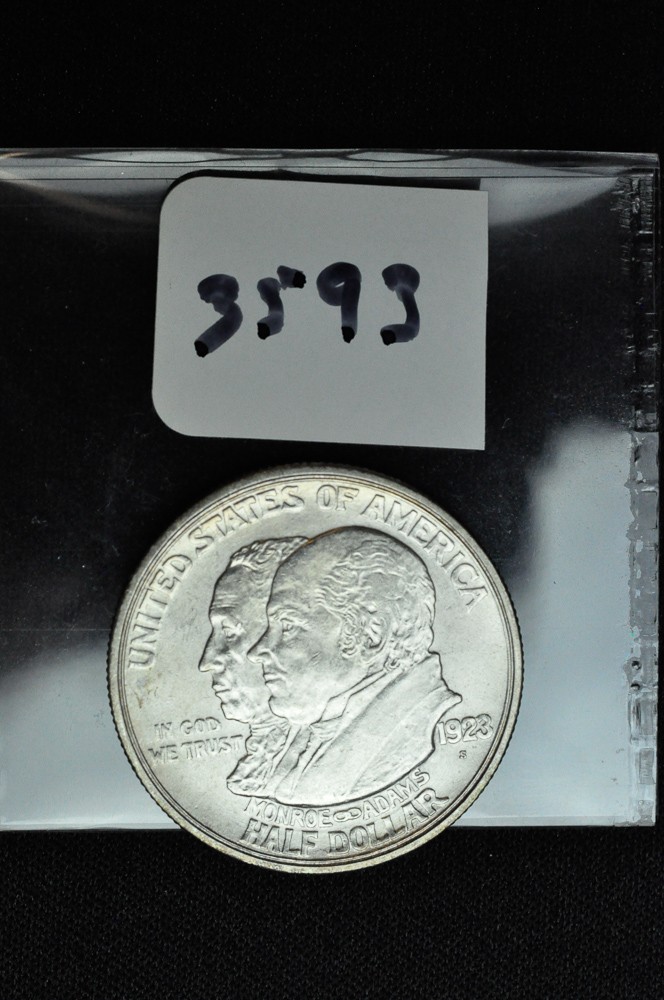 1923 S - Monroe Commemorative Silver Half Dollar - GEM BU