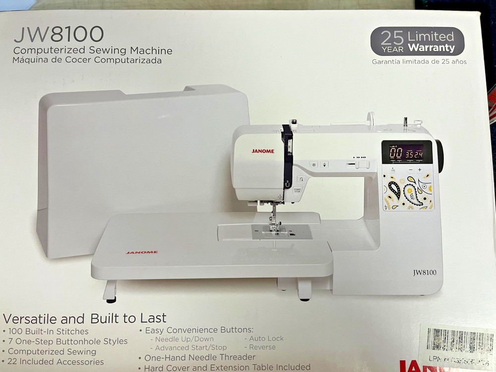 Janome JW8100 Sewing Machine