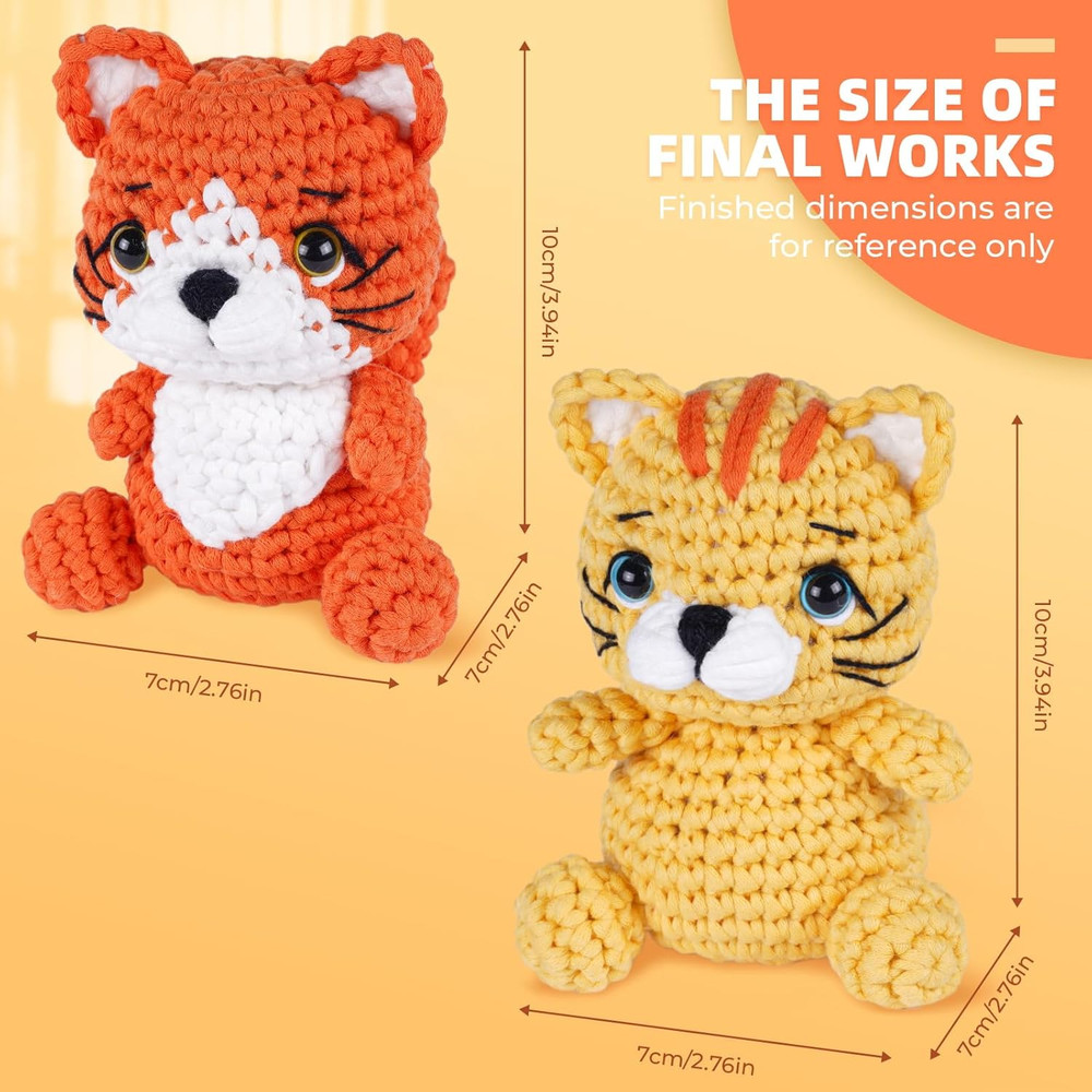 Crochet Kit for Beginners, Learn to Crochet, Include Easy Knitting Soft Yarn, St