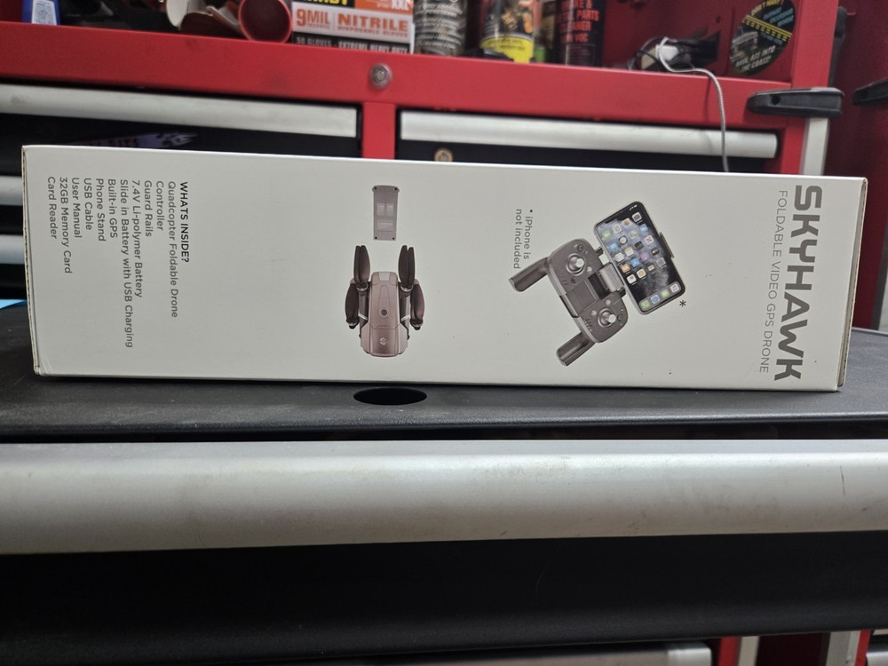 SKYHAWK FOLDABLE VIDEO GPS DRONE WIFI CONTROLED APP 1000 FT FLIGHT RANGE CAMERA