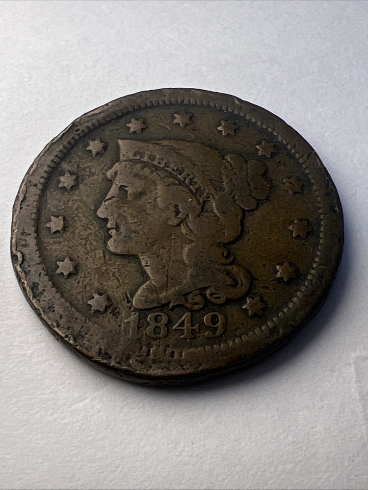 1849 Large Cent Damaged #1686