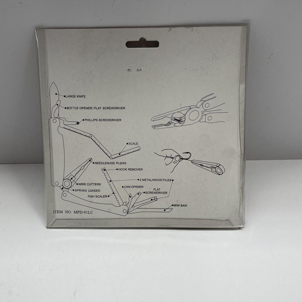 14 Function Pocket Multi Tool W CASE Camping Hunting Survival Emergency New