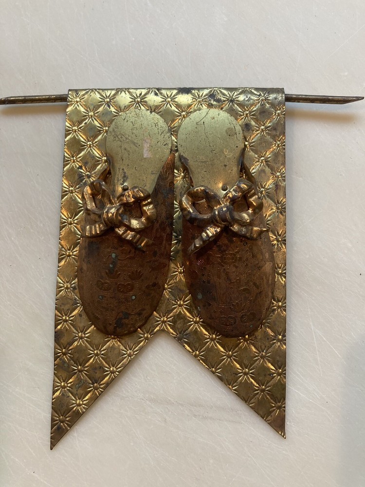 Antique Victorian Brass Match Holder