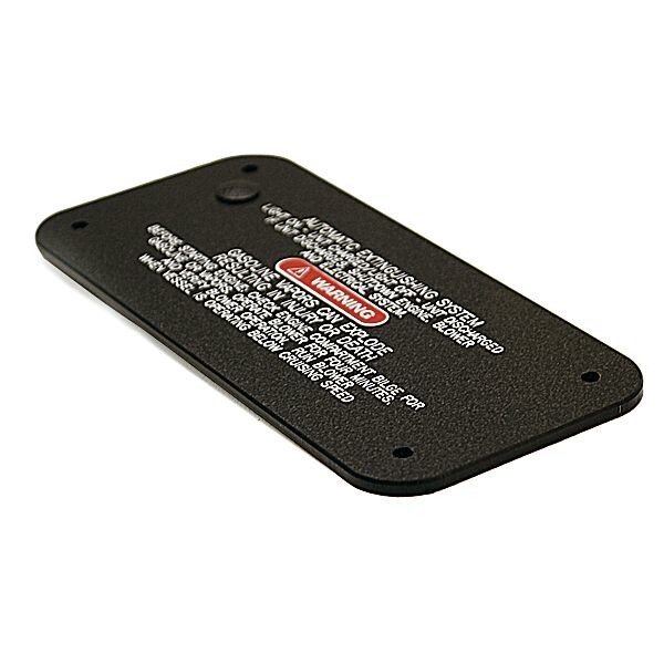 Sea Ray Boat Extinguishing Warning Panel 1483361 | Black 280DA