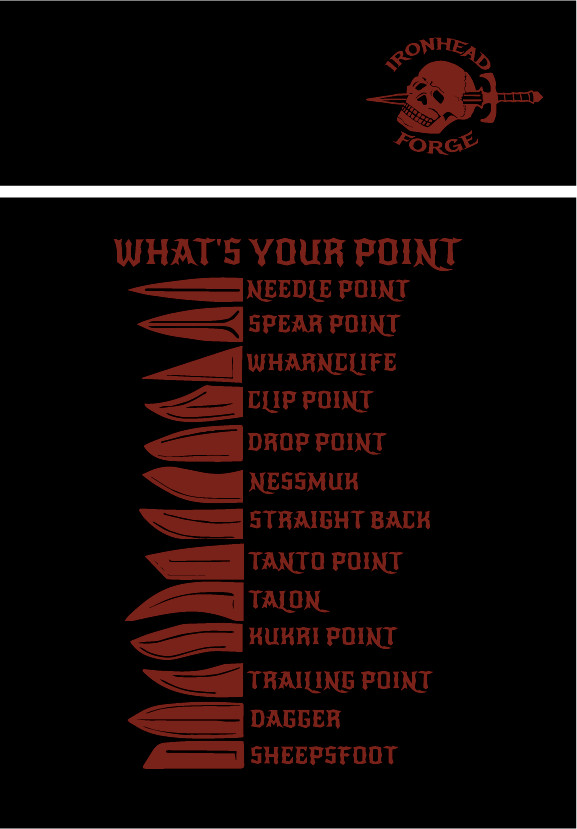 Custom Knife Tshirt, What's Your Point