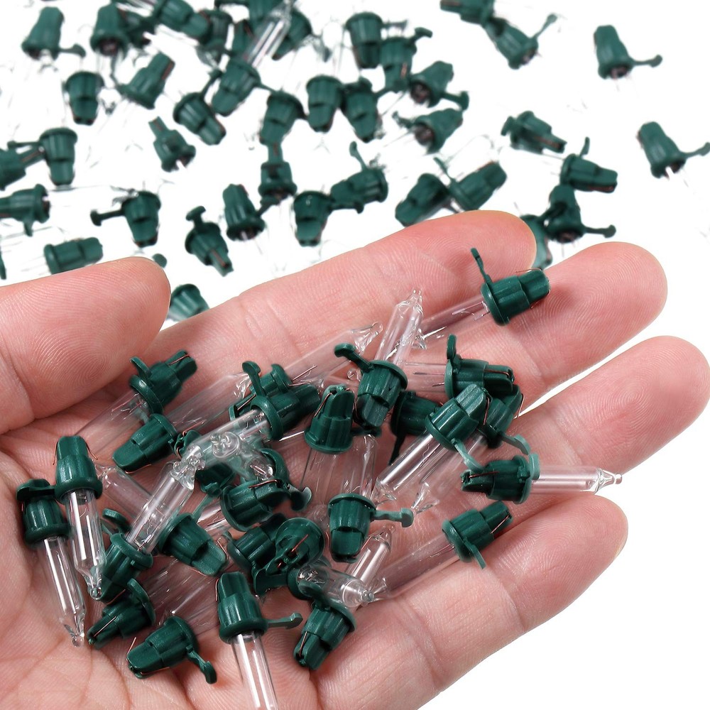 Mudder 200 Count Replacement Christmas Tree Green Base With Warm White Bulb