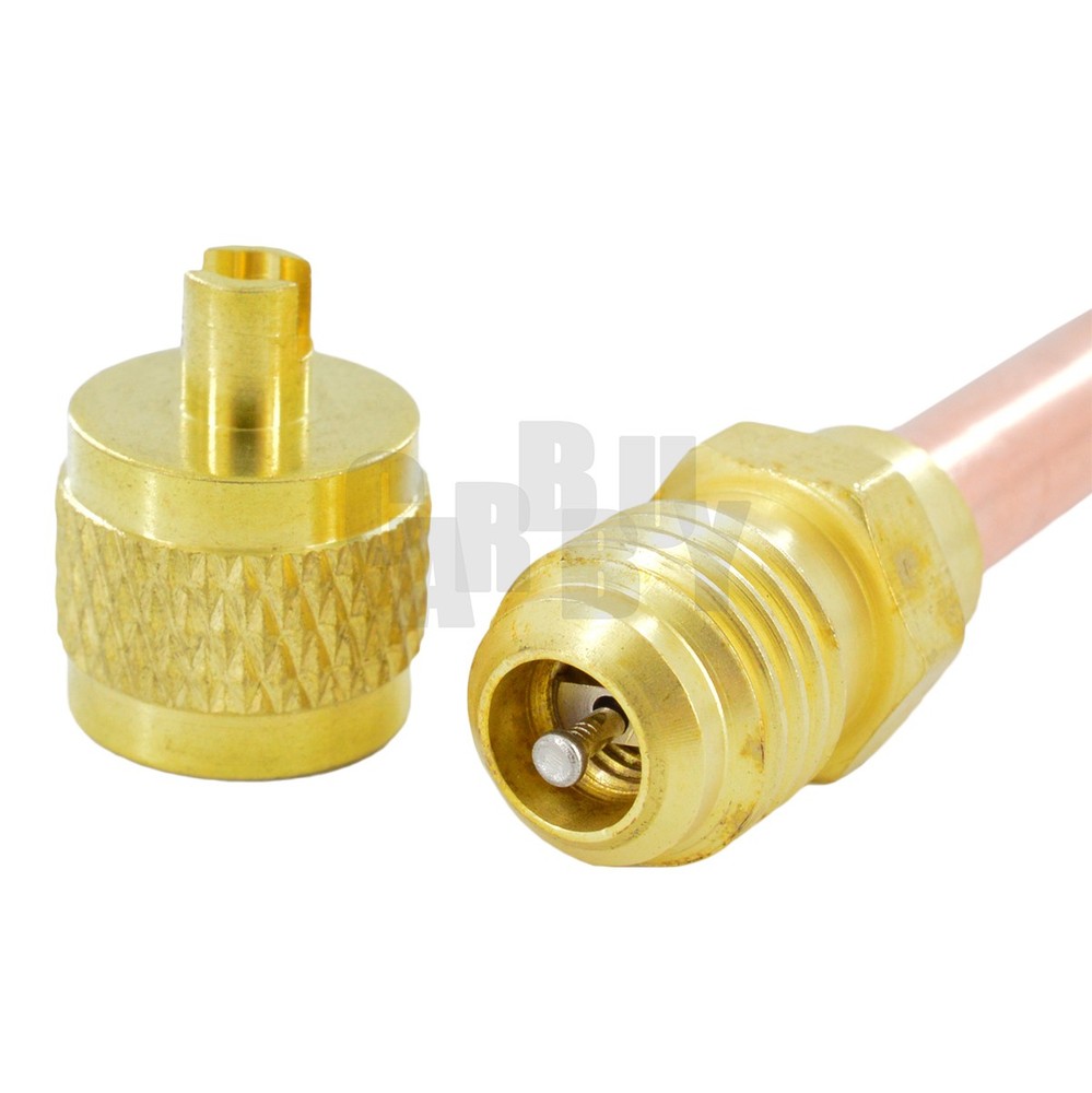 10x Service/Access Valve 1/4" SAE *1/4" OD *4.65" Stem Core AC Refrigeration Kit