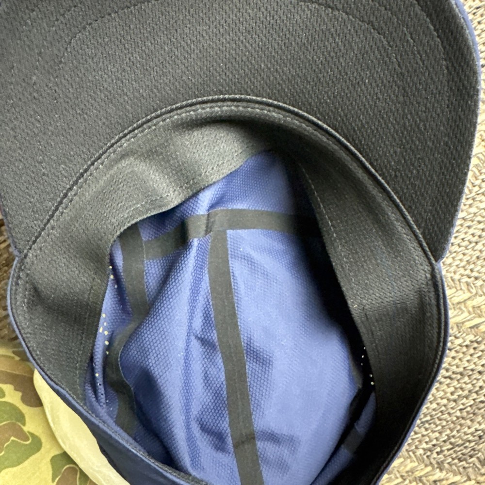 Athleta 5 Panel Ultra Light Run Cap Navy One Size Adjustable Breathable Blank