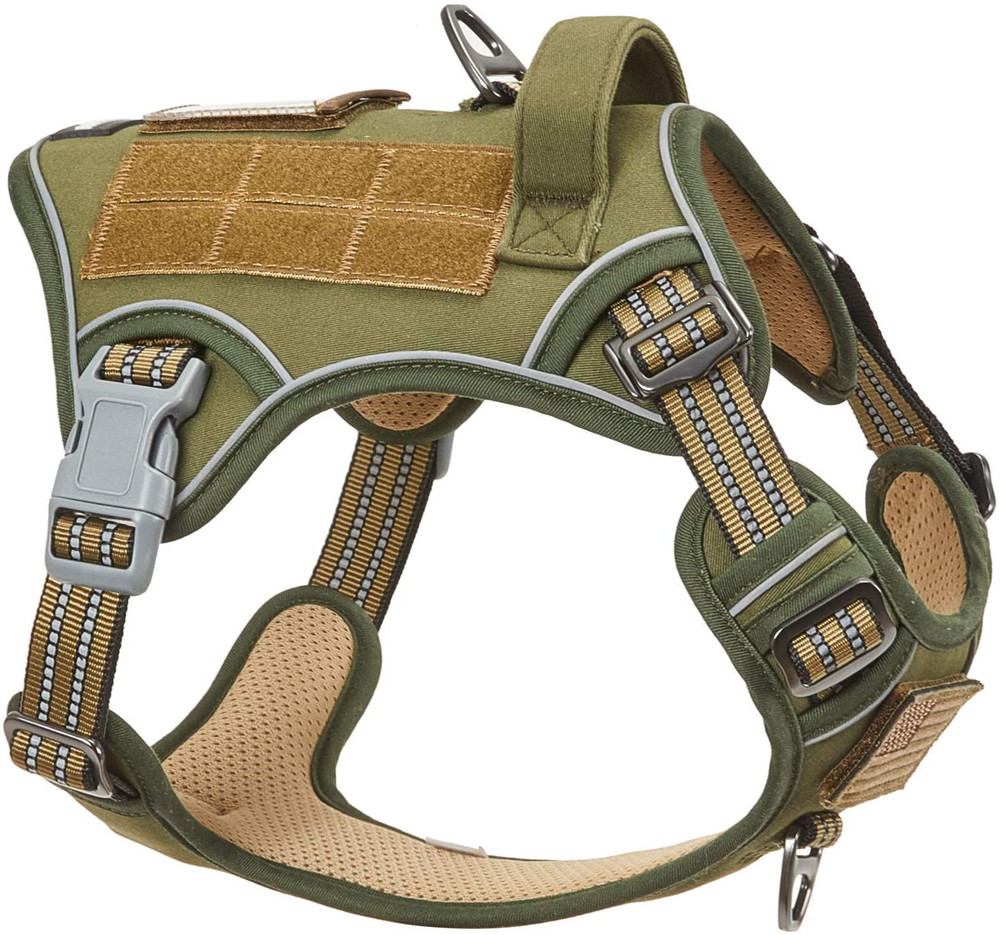 Tactical Dog Harness for Medium Dogs No Pull, Famous TIK Tok No Pull Dog Harness