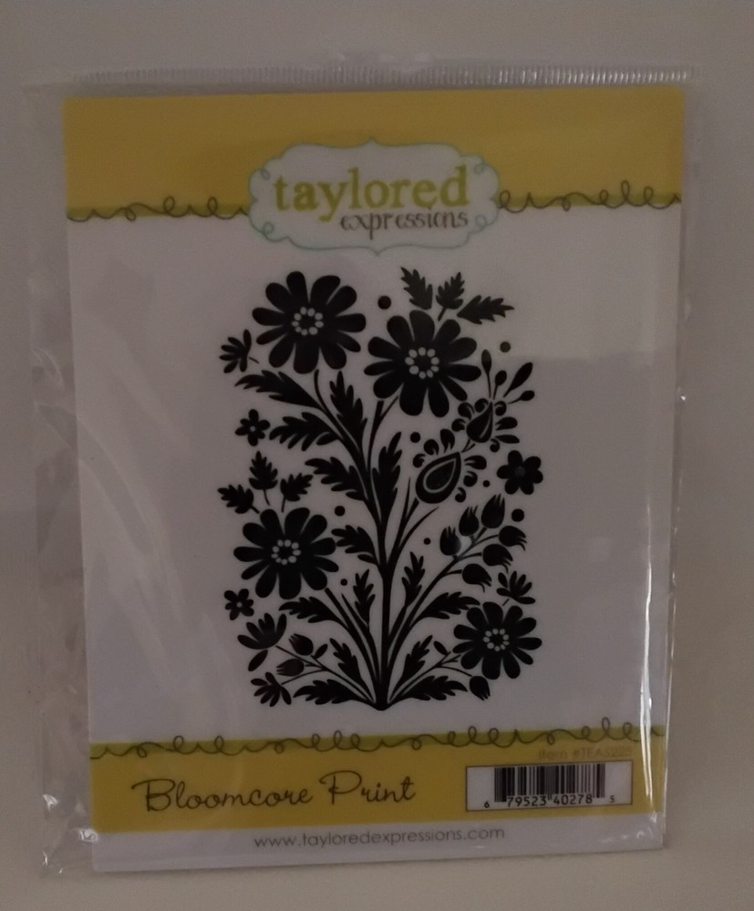 Tailored Expressions Bloomcore Print Single Large Rubber Stamp