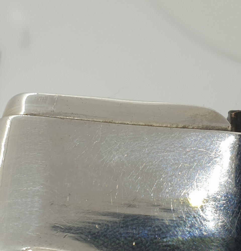 Sterling Silver Vesta Case Match Safe Holder Suitcase Design
