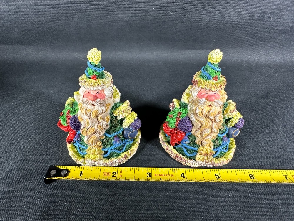 Pair of Santa Figurines