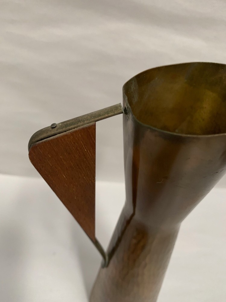 VTG Retro Modern Eames Era SMALL Hammered Copper Pitcher? (A8)