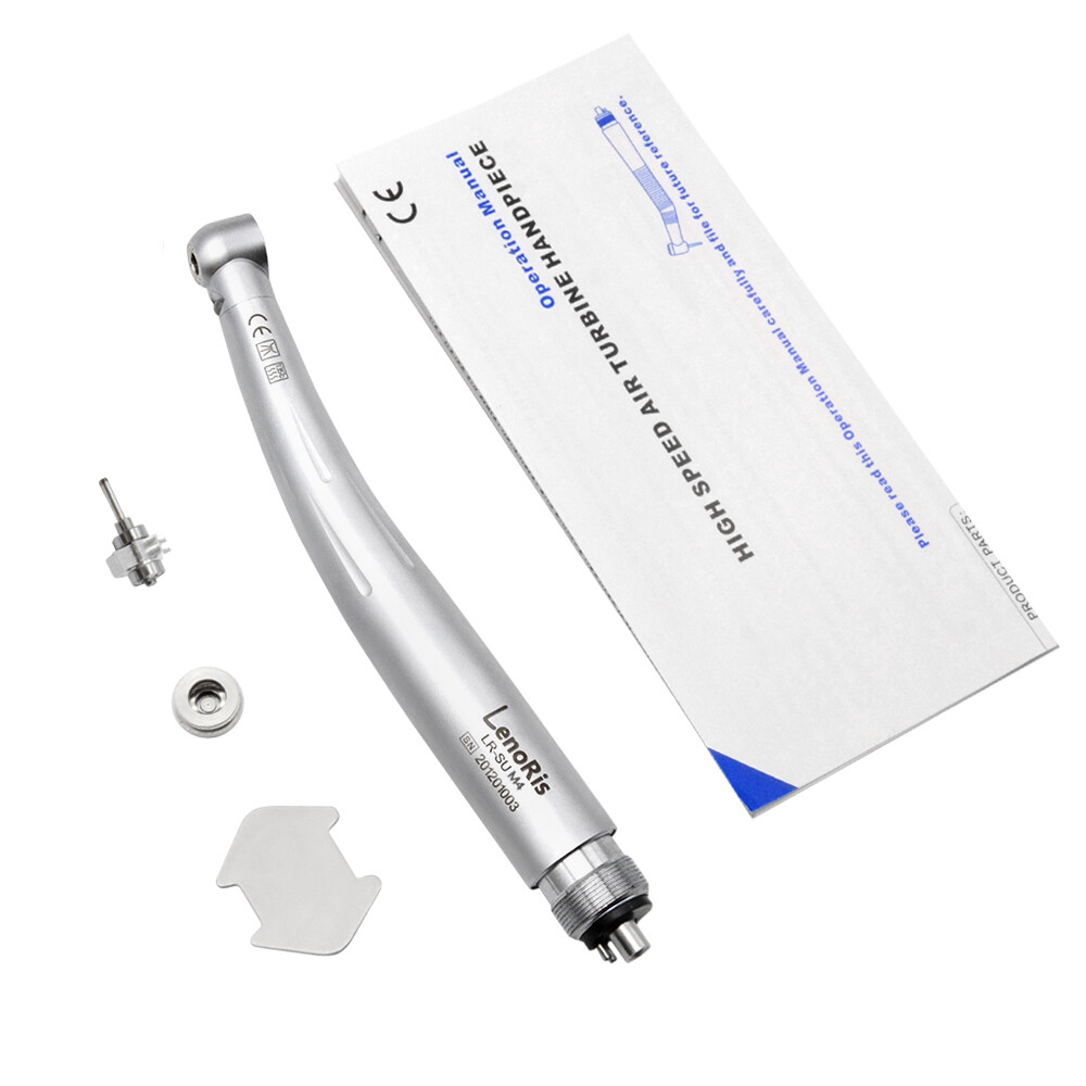 LenoRis Dental LED High Speed Handpiece Push Button Standard Torque Head 4 Hole