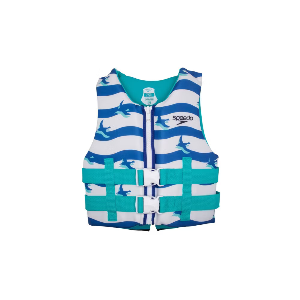 Speedo Kids' Life Jacket Vest - Blue/White